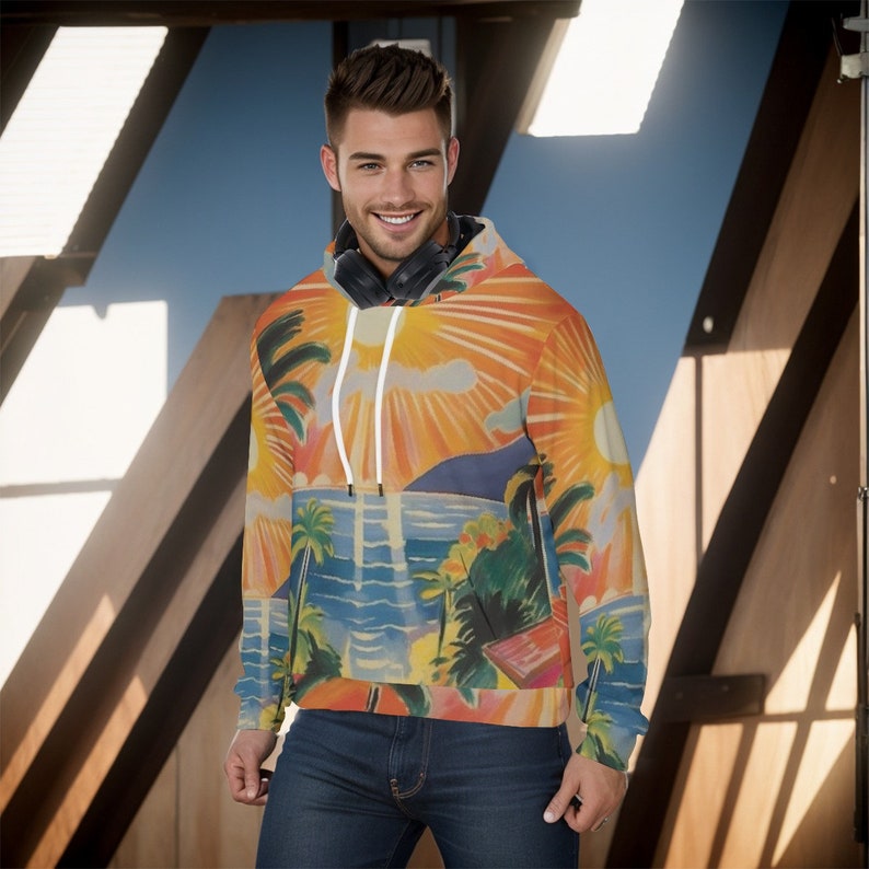 All-Over Print Men's Pullover Hoodie image 2