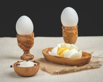 Olive Wood Communion Cup, Egg Holder Cup , Hand-carved wooden egg holder , Handcrafted wood egg holders, Goblet Style, Coquetier