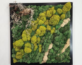 Moss Art "Lillies in the Marsh"