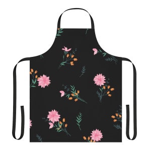 Super cute floral Apron Women Gift Apron for mom Apron with pink flowers