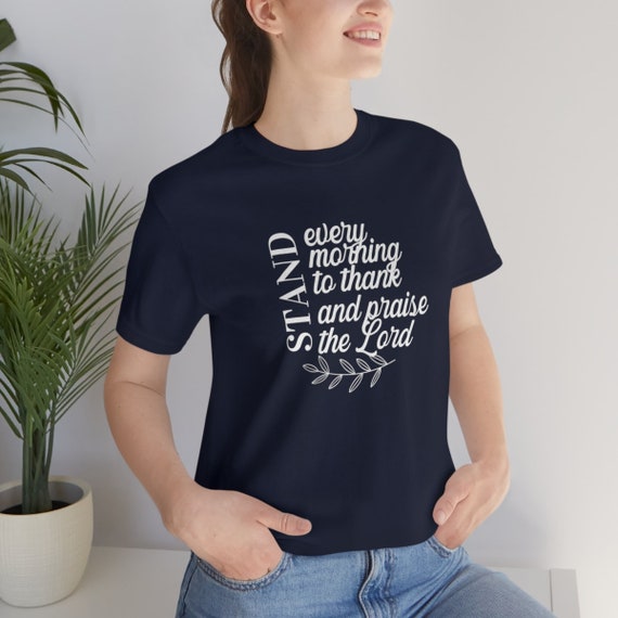 Camiseta de las Escrituras Cronicas 23 30 camisa sobre dar gracias Camisa con versiculo de la Biblia Camisa de Accion de Gracias Camisa religiosaDar gracias Camisa Etsy Espana