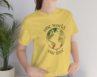 Rasta shirt Rasta love Tee Jamaica shirt Spread Peace Spread Love Tshirt One world one Love shirt World Peace  Unisex shirt