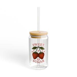 Trending Strawberry Glass, 16oz