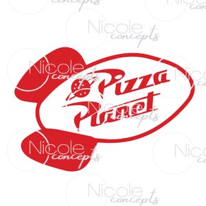 Pizza SVG Rocket Planet PNG -Instant Download - Cut File Shirt Decal