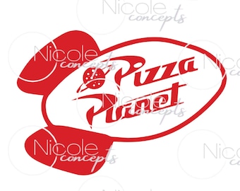 Plakat Pizza Planet ROCKET na przyjęcie urodzinowe 18x24 i 30x24 JPG Logo Toy Story Natychmiastowe pobranie cyfrowe Baner na szyld do dekoracji 2 rozmiary