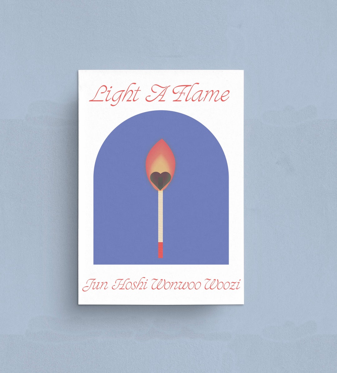 SEVENTEEN light a Flame Wall Print Aesthetic Kpop Etsy