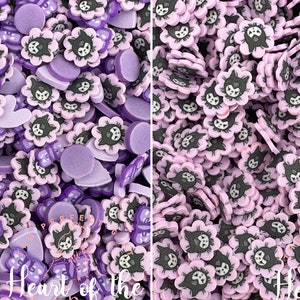 Flowers and Bad Kat 5mm Clay Slices and  mix