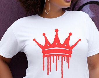 Women's Crown T-Shirt, Graphic Queen Shirt, Cute Mom Shirt, Mother's Day Gift, Gift for Grandma, Gift for Wife, Mom Tees