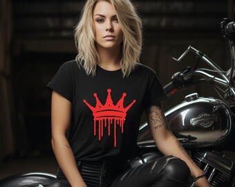 Women's Crown T-Shirt, Graphic Queen Shirt, Cute Mom Shirt, Mother's Day Gift, Gift for Grandma, Gift for Wife, Mom Tees