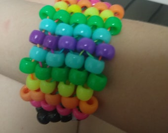 rainbow kandi bracelet