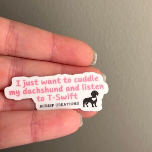 Dachshund Sticker, Dog Mom Gift, Waterproof Vinyl
