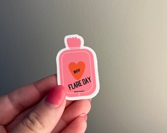 Flare Day Heating Pad Sticker, Chronic Illness Gift