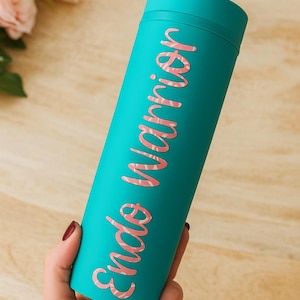 Endo Warrior Skinny Tumbler, Endometriosis Tumbler, Colorful Drinkware, Endo Warrior, 16oz Cup, Endometriosis Awareness, Endo Gifts