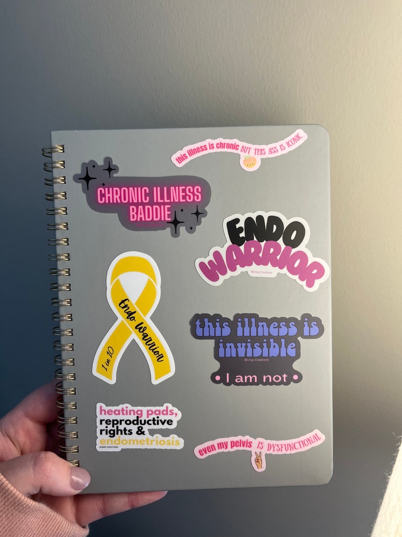 Even My Pelvis Is Dysfunctional Sticker, Funny Endo Warrior Gift image 3