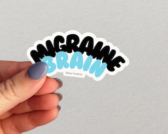 Migraine Brain Sticker, Chronic Illness Awareness