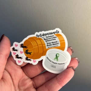 Dachshund Mental Health Awareness Waterproof Sticker