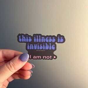 Chronic Illness Spoonie Sticker, Chronic Illness Gift, Invisible Illness, Chronic Illness Sticker, Empowerment Stickers, Spoonie Gift