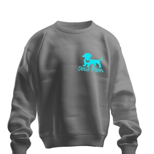 Doxie Sweatshirt, Dachshund Mom Sweatshirt, Doxie Mom, Love Dachshunds, Doxie Mom Gifts, Gray Sweatshirt, Gray Dog Mom Sweatshirt, Dog Lover