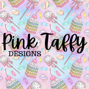 Pastell Leckereien Kuchen Pop Scheibe Süßigkeiten nahtlose Datei Design sich wiederholendes Muster Digitaldruck Stoff Papier Hintergrund Streusel Regenbogen