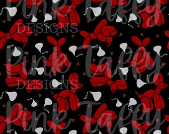 Pooping Küsschen Ballon Hund Tier Valentinstag Schokolade Musterdesign Datei Liebe niedlich