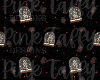 Weihnachten Aquarell Schneekugel Beeren Tannenzapfen Winterurlaub Einfache nahtlose Datei Design sich wiederholendes Muster Digitaldruck Stoff