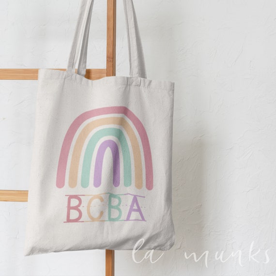 BCBA Tote Bag Personalized for Gift Tote Bag Bcba Bag Christmas Gift for  Teacher Bcba Christmas Gift for Her Bcba Organization Bcba Thanksgi 