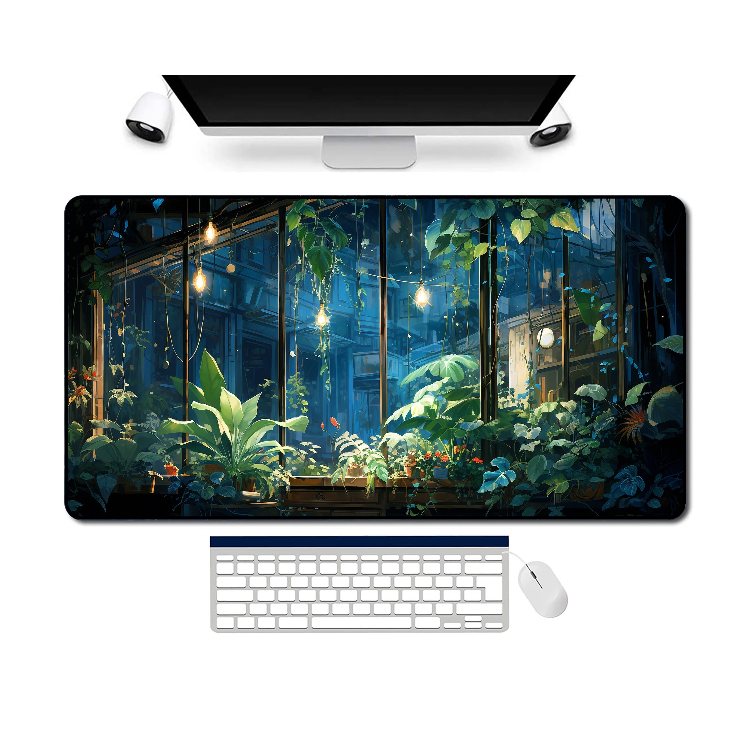 Aesthetic Office Decor Cute Desk Accessory Plant Desk Mat - Etsy