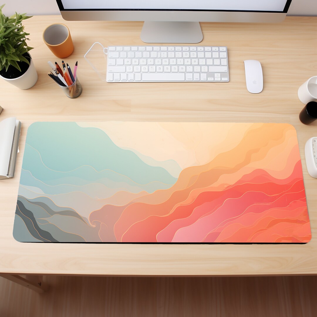 Sleek Desk Mat, Modern Desk Pad, Aesthetic Mousepad, Cute Mouse Pad
