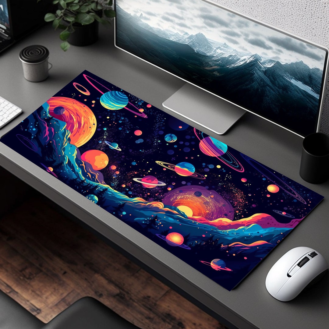Galactic Explorer Desk Pad: Unleash Your Inner Astronaut With - Etsy