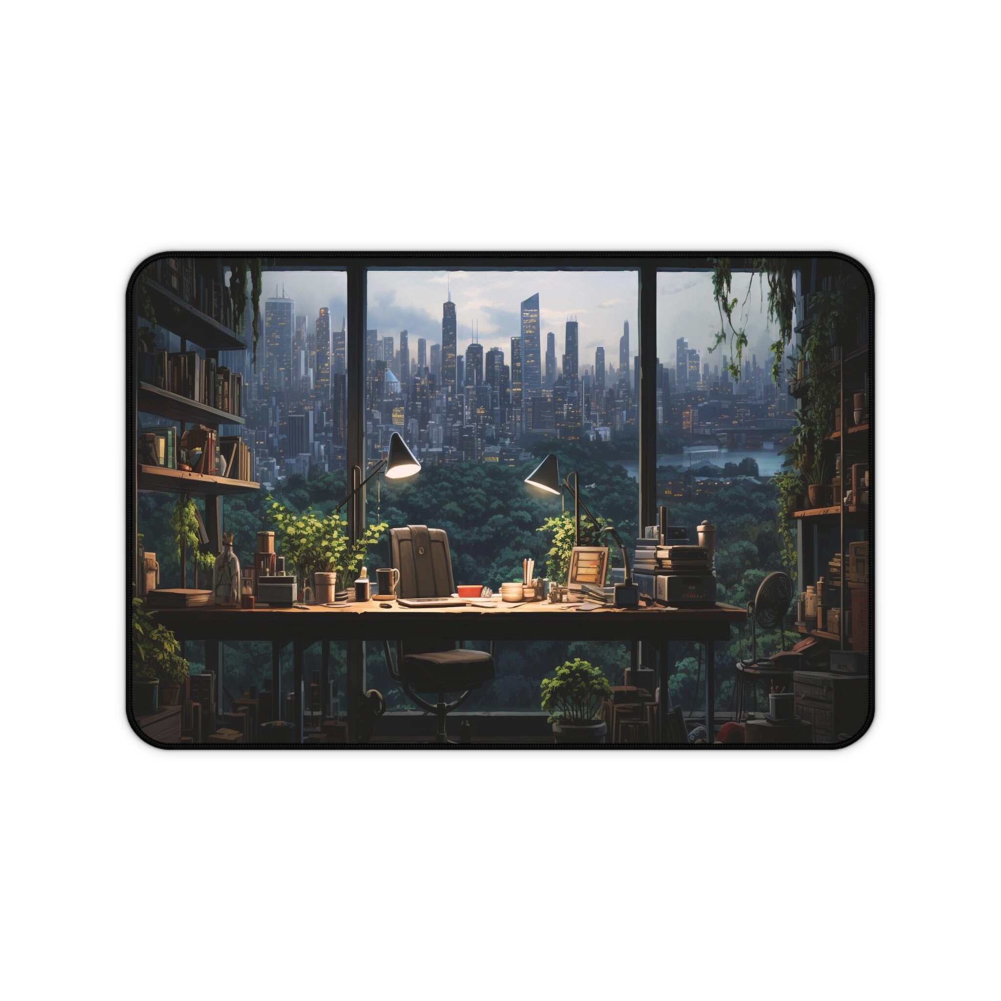 Aesthetic Desk Mat,cute Desk Pad,lofi Desk Mat,plant Mouse Pad,green ...