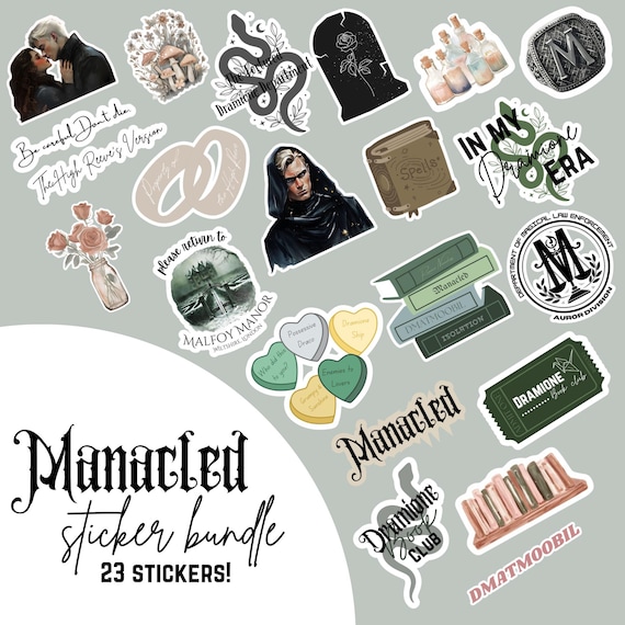 Dramione Fanfic Kindle Sticker Bundle (PNGs and SVGs)