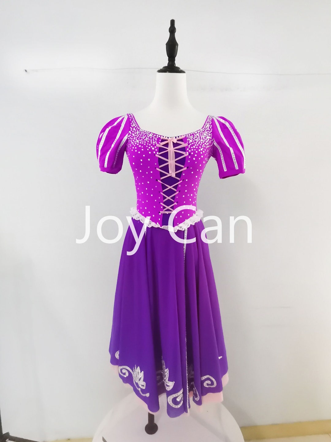 Joycan Girls Ice Dancing Dress Pruple Elegant Female Ice Skating Outfits Competition Etsy