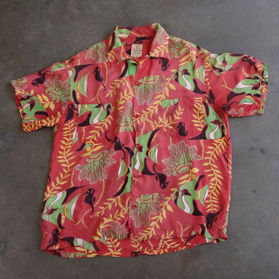 WESTWOOD CASUALS Hawaiian Shirt 50s - M - image 1