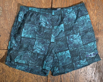 CHAMPION Swim Trunks Wave Pattern - L