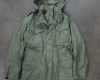 US ARMY 80s M-65 Field Coat - S