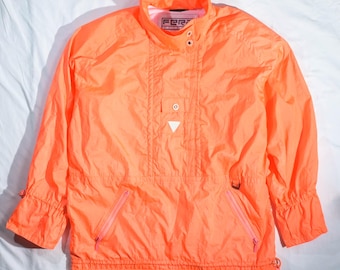 Fera Skiwear Vintage 80s Orange Windbreaker - M/L