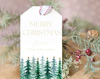 Personalized Printable Christmas Gift Tags Template Editable - Etsy