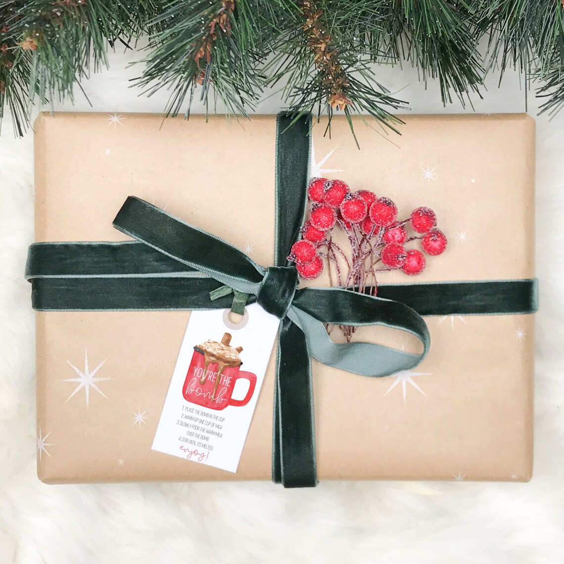 Personalized Printable Hot Cocoa Gift Tags Template - Editable ...