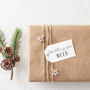 Personalized Printable Something Read Want Need Learn Wear Tags Template - Editable Christmas Tag - Gift Tag for Family and Friends