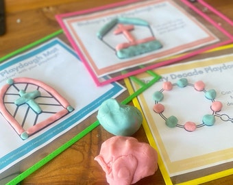 Catholic Playdough Mat Digital Download Catholic Preschool Kindergarten Catholic Activity Catholic Sensory Activity