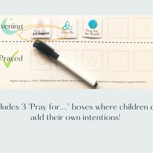 Kids Daily Prayers Chart Catholic Kids Prayer Printable Daily Prayer ...
