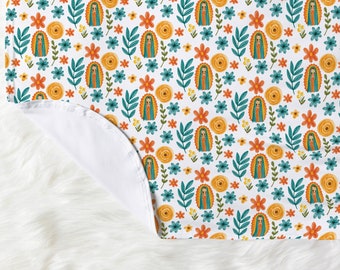 Our Lady of Guadalupe Blanket Catholic Baby Blanket Catholic Girl Gift Virgen De Guadalupe Catholic Baby Gift Marian Baby Blanket