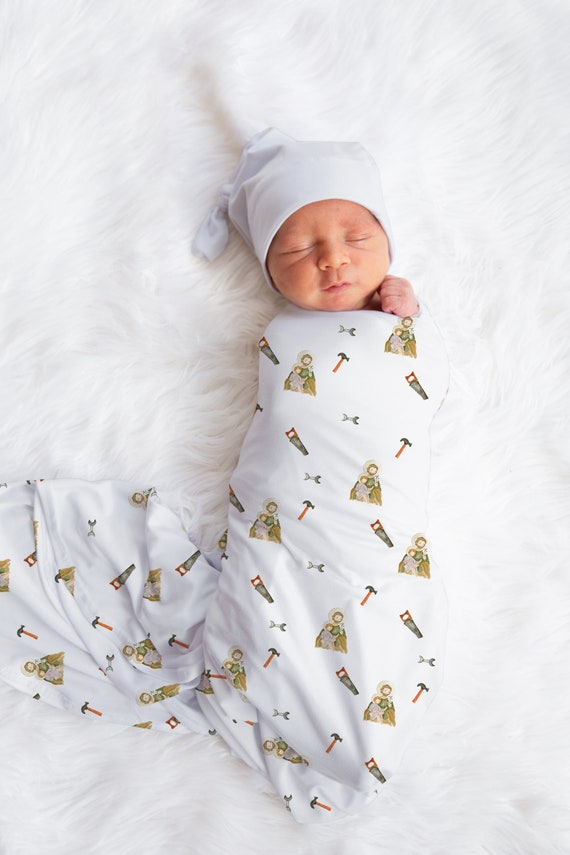 Catholic swaddle blanket hotsell