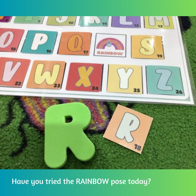 Yoga Alphabet Game ( Digital) - Etsy