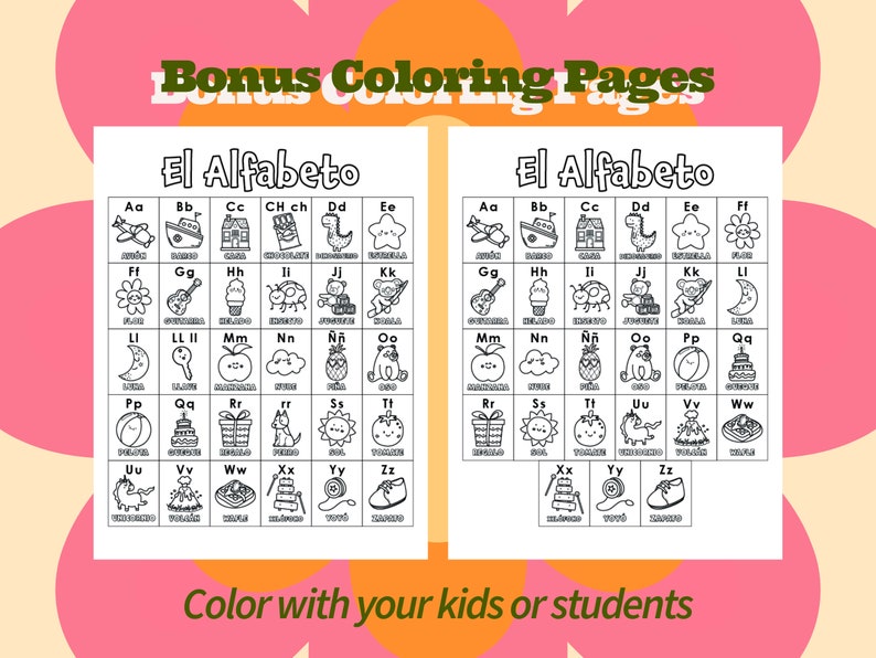 Spanish Alphabet Posters for Kids - Vibrant Educational Classroom Decor ...