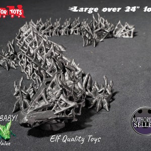 3D Printed Articulated Wicked Dragon Fidget Toy In 54 of the Hottest Colors - Cinderwing3D Authorized Reseller
