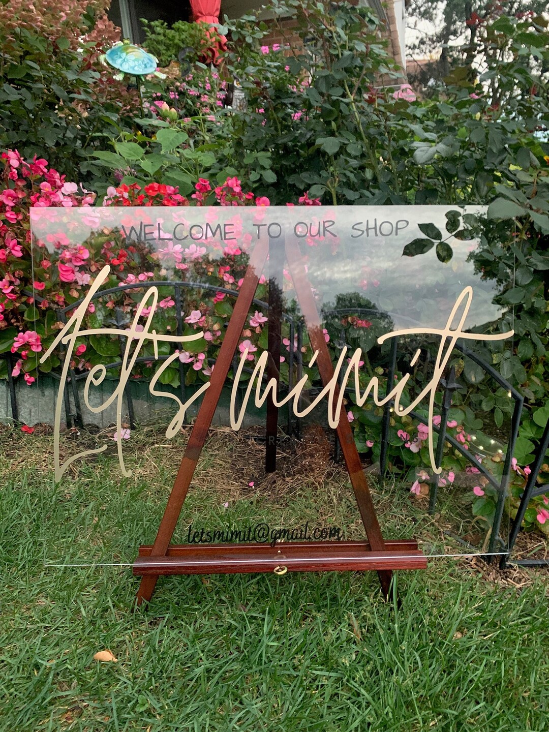 Personalized Acrylic Welcome Sign; Acrylic Welcome Company Sign ...
