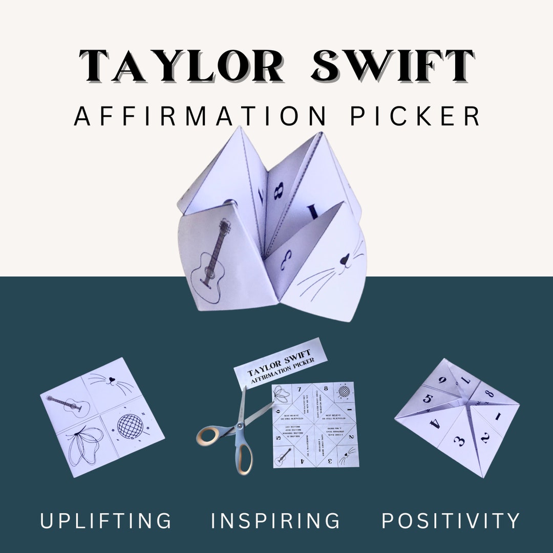 Taylor Swift Eras Tour Printable Origami Fortune Teller Etsy UK