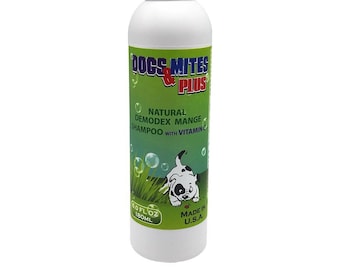 Dogs n Mite Anti Mange Shampoo for Dogs and Puppies with Mange, Hair Loss, Dandruff, Itchy Skin  - 6.0 oz