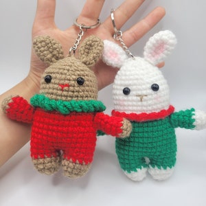 Keychain Bunny Crochet Pattern - Jack & Jill
